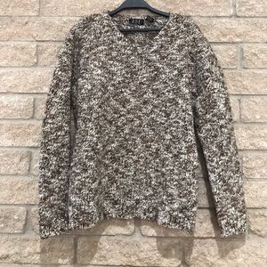 Brown Speckled Thick Knitted Sweater